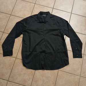 Men's Classic Black Button Down Shirt